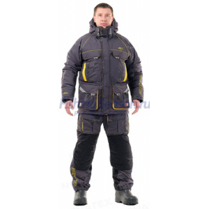 Костюм зимний Novatex Камчатка Grayling (Серо-Желтый) 48-50 рост 182-188